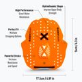 Гребла за плуване BuddySwim Power Paddle orange 2