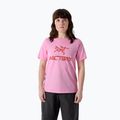 Дамска тениска Arcteryx Kragg SL Cotton Heatmap Crew pineberry
