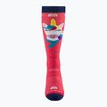 Детски скиорски чорапи Darn Tough Magic Mountain OTC Midweight with Cushion w/ Padded Shin raspberry 2