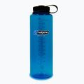 Туристическа бутилка Nalgene Wide Mouth Silo Sustain 1400 мл синя/черна капачка