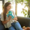 Nalgene Wide Mouth Sustain 1L синя бутилка за пътуване 2020-0432 8