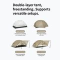 Палатка за трекинг 2-местна Naturehike Mongar UL 2 15D moon rock sand 2