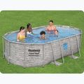 Сглобяем басейн Bestway Power Steel Swim Vista Series Oval Pool Set 427x250 cm сив 14