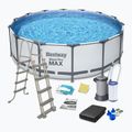 Сглобяем басейн Bestway Steel Pro Max Pool Set 5612Z 488 x 122 cm сив