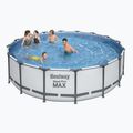Сглобяем басейн Bestway Steel Pro Max Pool Set 5612Z 488 x 122 cm сив 2