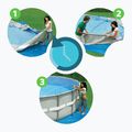 Сглобяем басейн Bestway Steel Pro Max Pool Set 5612Z 488 x 122 cm сив 8