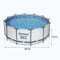 Сглобяем басейн Bestway Steel Pro Max Pool Set 396 x 122 cm сив 7