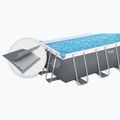 Сглобяем басейн Bestway Power Steel Rectangular Pool Set 56466N 549 x 274 cm тъмносив 3