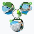 Сглобяем басейн Bestway Power Steel Rectangular Pool Set 56466N 549 x 274 cm тъмносив 8