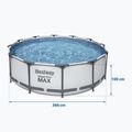 Сглобяем басейн Bestway Steel Pro Max Pool Set 366 x 100 cm сив 5