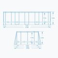 Сглобяем басейн Bestway Power Steel Oval Pool Set 610 x 366 cm кафяв 7