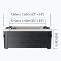 Джакузи MSpa Frame за 6 души Oslo cool grey 18