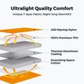 Flextail Zero R05 Mummy оранжев надуваем матрак 3