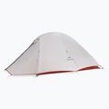 Палатка за трекинг 3-местна Naturehike Cloud Up 3 Pro 20D light gray/red