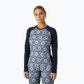 Дамска термоактивна блуза Helly Hansen Lifa Merino Midweight Graphic Crew navy star pixel