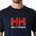 Мъжка тениска Helly Hansen Logo 3.0 в тъмносин цвят 3