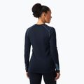 Helly Hansen Lifa Merino Midweight Graphic Crew navy nordic rose aop дамски термобельо с дълъг ръкав 2