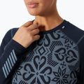 Helly Hansen Lifa Merino Midweight Graphic Crew navy nordic rose aop дамски термобельо с дълъг ръкав 3