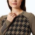 Дамска термоактивна блуза Helly Hansen Lifa Merino Midweight Graphic Crew sepia houndstooth aop 3