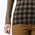 Helly Hansen Lifa Merino Midweight Graphic Crew дамски термобельо с дълъг ръкав sepia houndstooth aop 4