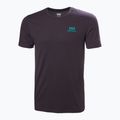 Мъжка тениска Helly Hansen Nord Graphic black grape 4