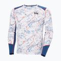 Мъжки термоактивен суитшърт Helly Hansen Lifa Active white slope map aop 5