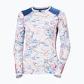 Дамски термоактивен суитшърт Helly Hansen Lifa Active white slope map aop 5