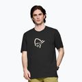 Мъжка тениска NORRONA Cotton Viking caviar black/snowdrop
