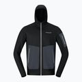 Мъжки суитшърт за трекинг NORRONA Falketind Warm2 Stretch Hood caviar black 5