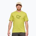 Мъжка тениска NORRONA Cotton Viking golden lime