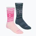 Дамски чорапи KARI TRAA Puffin 2 pack pink frost