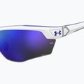 Слънчеви очила Under Armour Yard Dual S3 матово бяло синьо/синьо многослойно олеофобно покритие 7