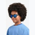 Детски слънчеви очила Polaroid PLD 8057/S матово черно/синьо огледало с поляризация 7