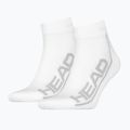 Чорапи HEAD Tennis 2P Stripe Quarter white 811509WH