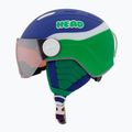 Детска ски каска HEAD Mojo Visor Jr. blue/green/silver red 3