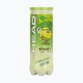 Детски топки за тенис HEAD Stage 1 3 бр. green 2