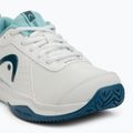Детски обувки за тенис HEAD Sprint Court 4.0 white/ turquise 7