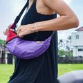 Чанта за рамо Ticket To The Moon Upcycled Sling purple/burgundy 3