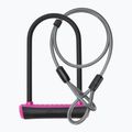 Заключващо устройство за велосипед OnGuard Neon 8154PN U-Lock black/pink