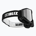 Скиорски очила Bliz Liner black white logo/orange&silver mirror 4