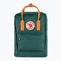 Fjällräven Kanken 16 l туристическа раница арктическо зелено/пикантно оранжево