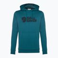 Мъжки суитшърт за трекинг Fjällräven Logo Hoodie deep sea