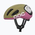 Велосипедна каска POC Amidal olivine green mat/thulite pink mat 2