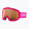 Детски скиорски очила POC POCito Iris fluorescent pink/partly sunny light orange 3