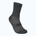Чорапи за колоездене POC Zephyr Merino Mid sylvanite grey melange