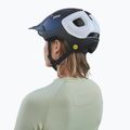 Велосипедна каска POC Axion Race MIPS uranium black matt/hydrogen white 9