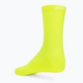 Чорапи за колоездене POC Fluo Sock Mid флуоресцентно жълто/зелено 2