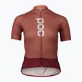 Дамско колоездачно трико POC Essential Road Logo himalayan salt/garnet red 5