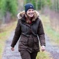 Pinewood Плетена зимна шапка от вълна тъмен антрацит mel 9
