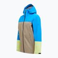 Мъжко яке Peak Performance Trail Hipe Shell брилянтно синьо/бежово/ слънчево 7